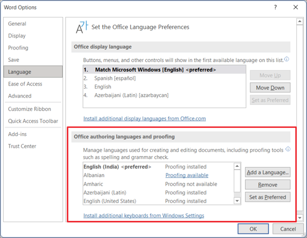 How to Change Language in Microsoft Word