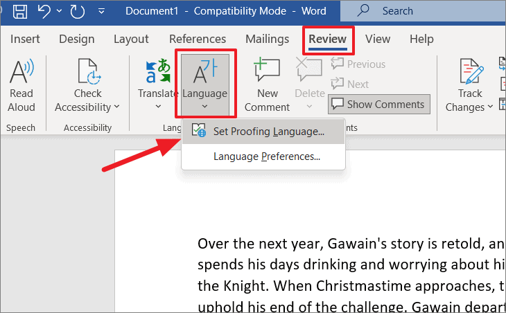How to Change Language in Microsoft Word