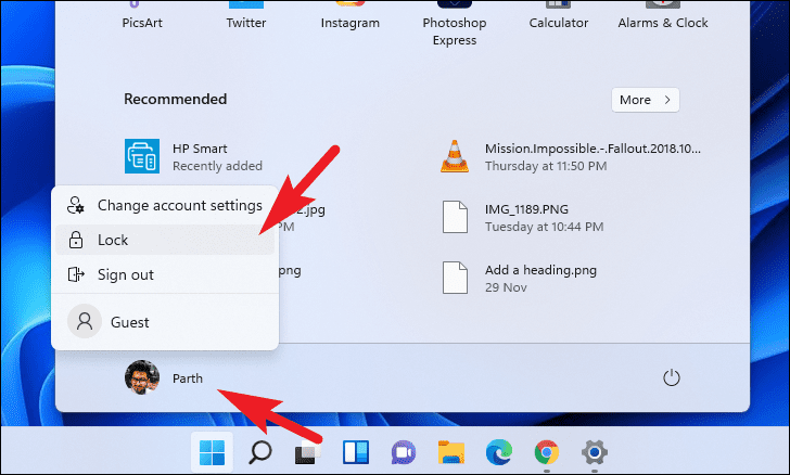 How to Lock Screen on Windows 11