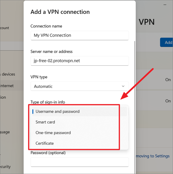 How to Manually Configure a VPN in Windows 11