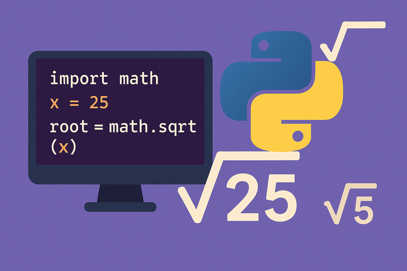 Compute Square Root in Python with math.sqrt(), cmath, and NumPy
