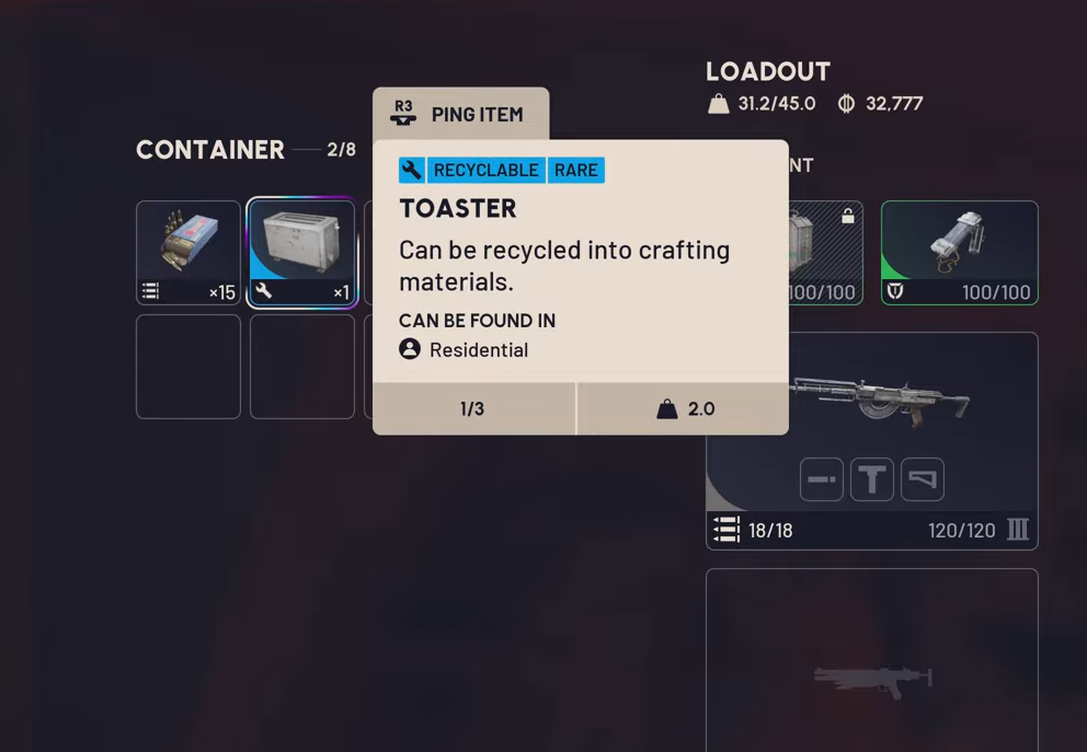 ARC Raiders loot: Rusted Gear, Toasters, Mechanical Components