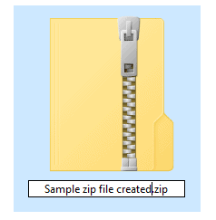 How to create a zip file on Windows 10