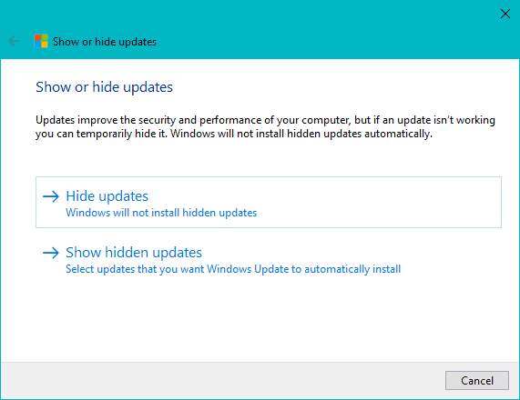 How To Hide Windows 10 Updates