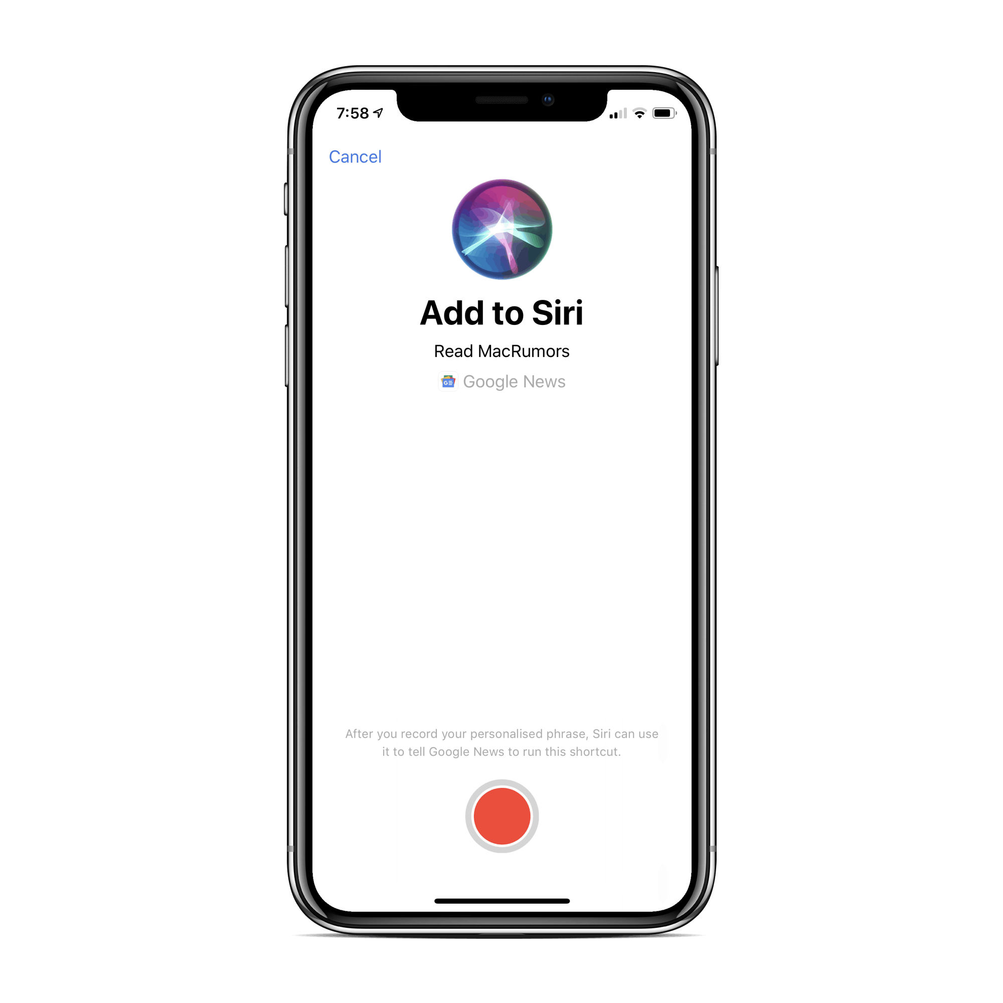 Siri Shortcuts now available in Google News iOS app