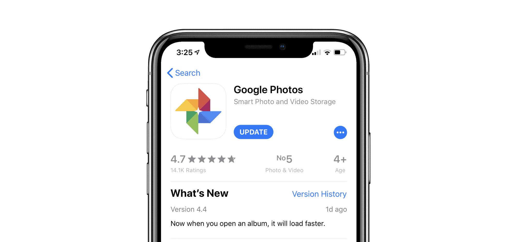 Albums now load faster on Google Photos app for iPhone and iPad