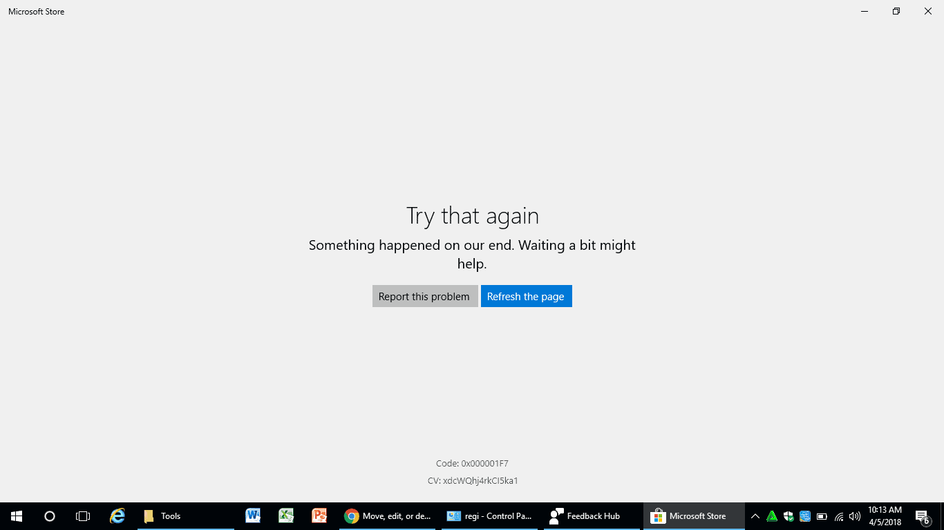 FIX: Error 0x000001F7 in Microsoft Store on Windows 10