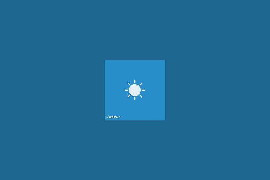 Weather app Live Tiles not working on Windows 10? Try this alternative