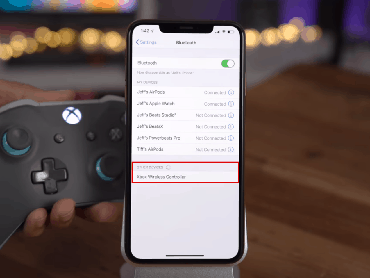 Xbox Wireless Controller iPhone Bluetooth Settings iOS 13