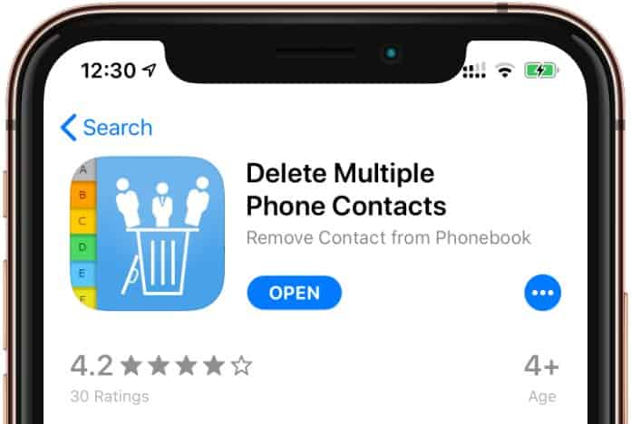 Delete Multiple Contacts Open App Store