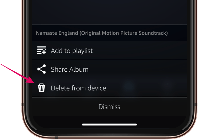 Delete Album Amazon Music iPhone