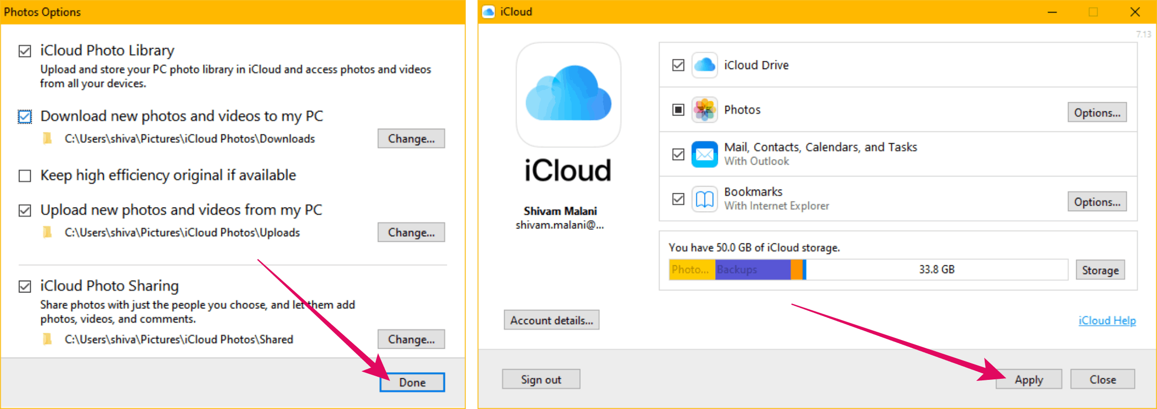 iCloud Windows save settings and sync options.png