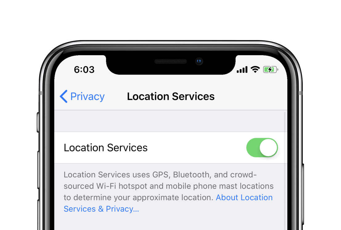 Gps on 2024 iphone x