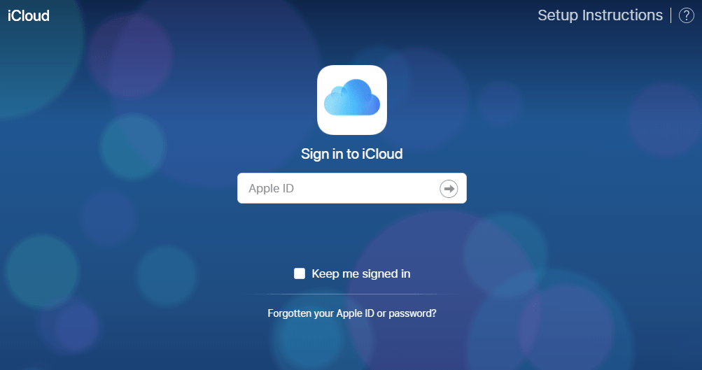 iCloud Sign in Apple ID