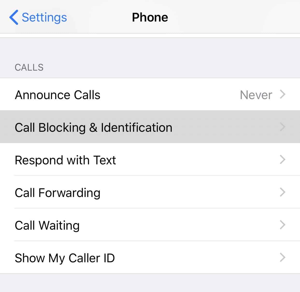 how to block 1409 number in iphone