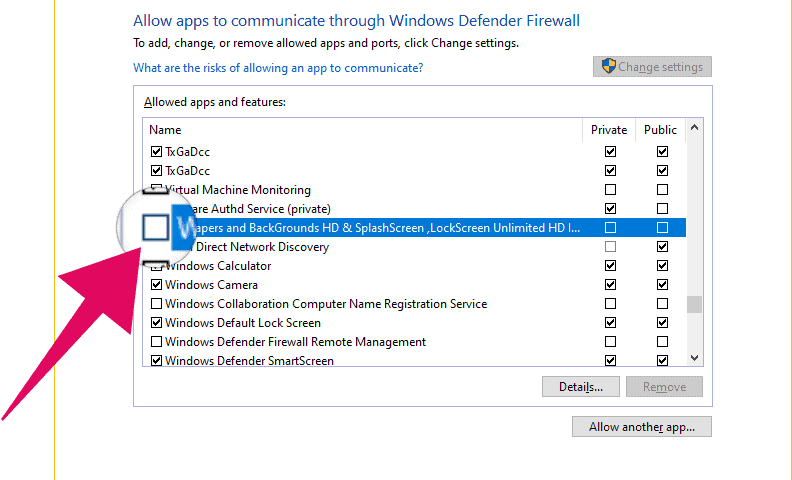 Block app in Windows 10 Firewall