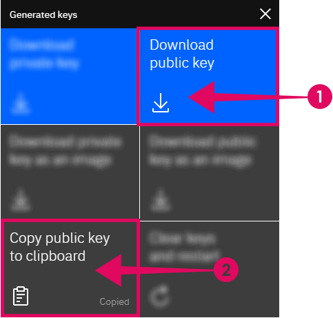 Download and copy your MagicPad public key