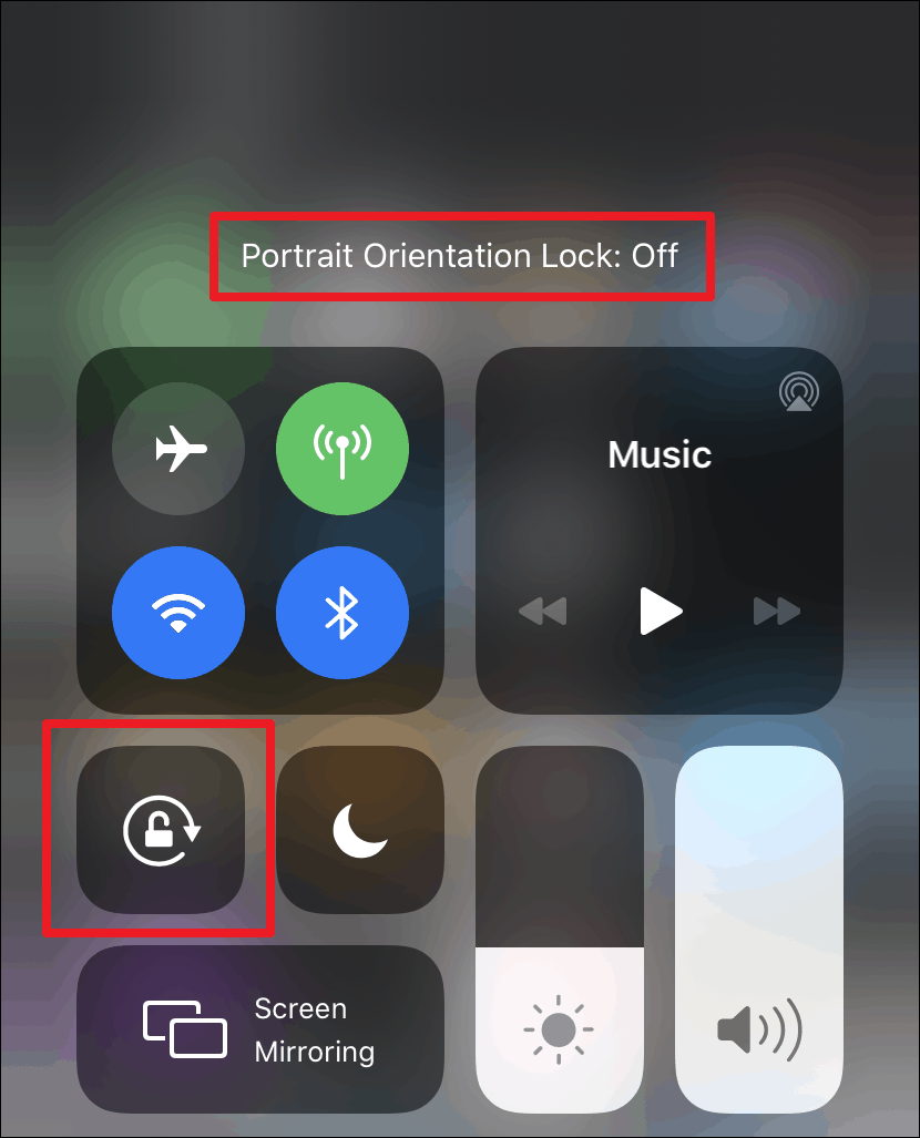 Enable Auto-rotate on iPhone