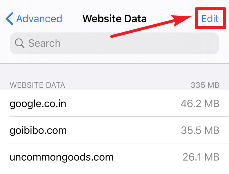 ios safari delete specific cookies