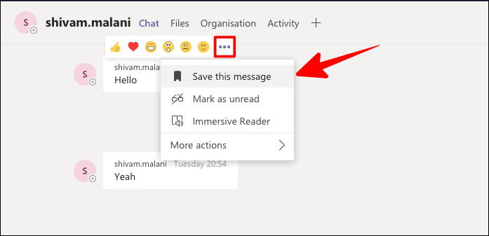 How to Save Chat in Microsoft Teams and View it Later