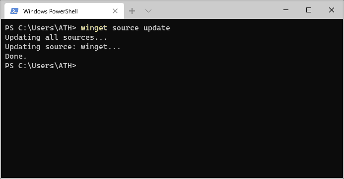 How To Update Winget Source List