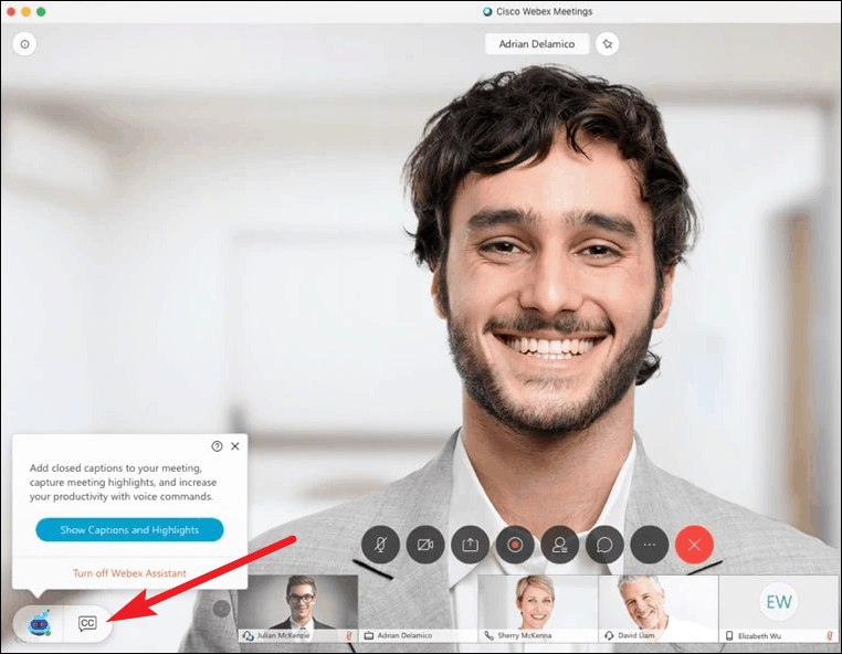 How to Enable Webex Closed Captioning
