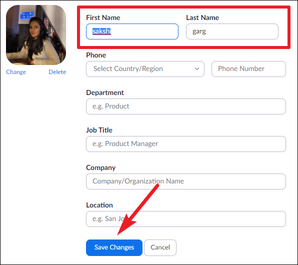 How to Change your Name on Zoom