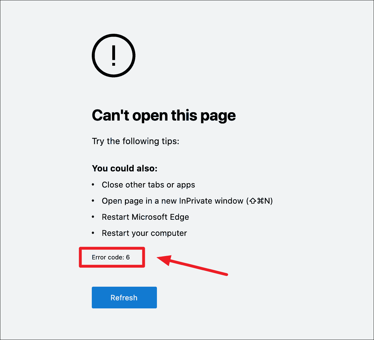 FIX: Microsoft Edge Error Code 6 (Can't Open this Page) on Mac