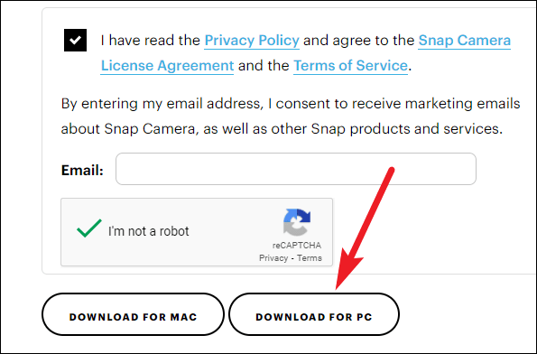 snap camera license agreement