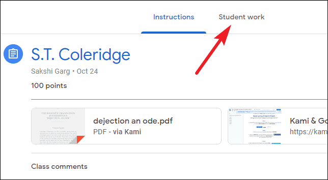 how to submit an assignment on kami