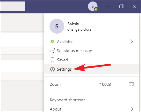 what is presenting status in teams