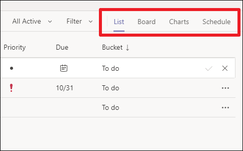 task by planner and to do in teams