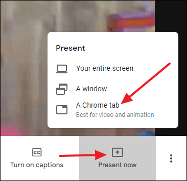 how to have sound in google meet presentation