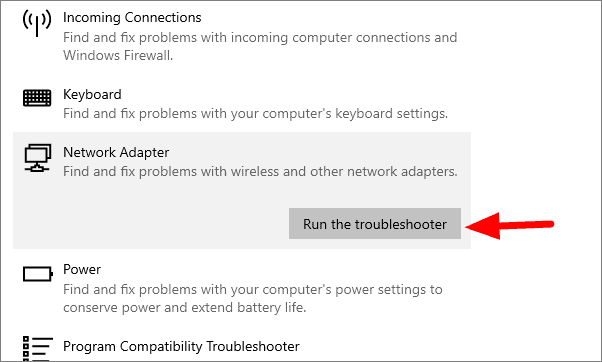 how to solve the wifi problem in windows 10