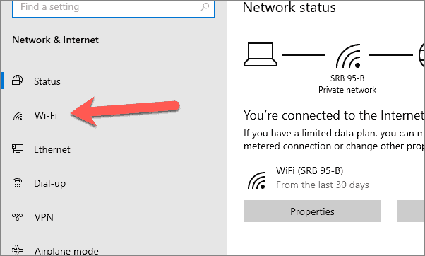 how to solve the wifi problem in windows 10