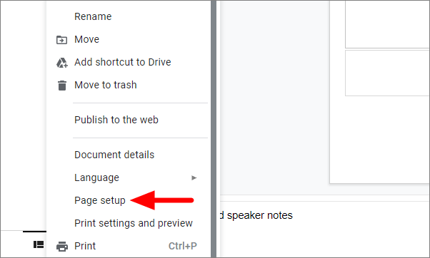 google slides presentation size