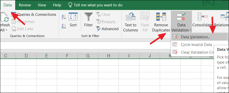 How to Create a Drop Down List in Excel