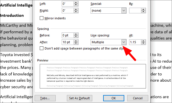 how to make essay double spaced on microsoft word