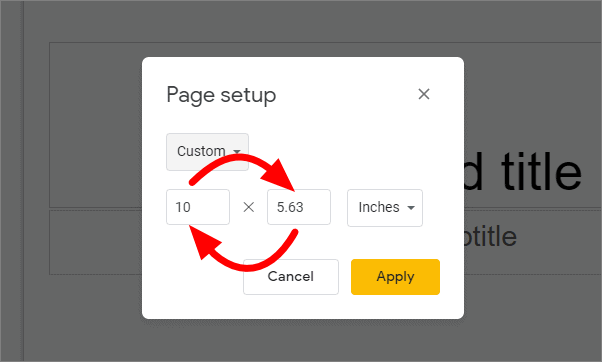 How To Make Google Slides Page Vertical