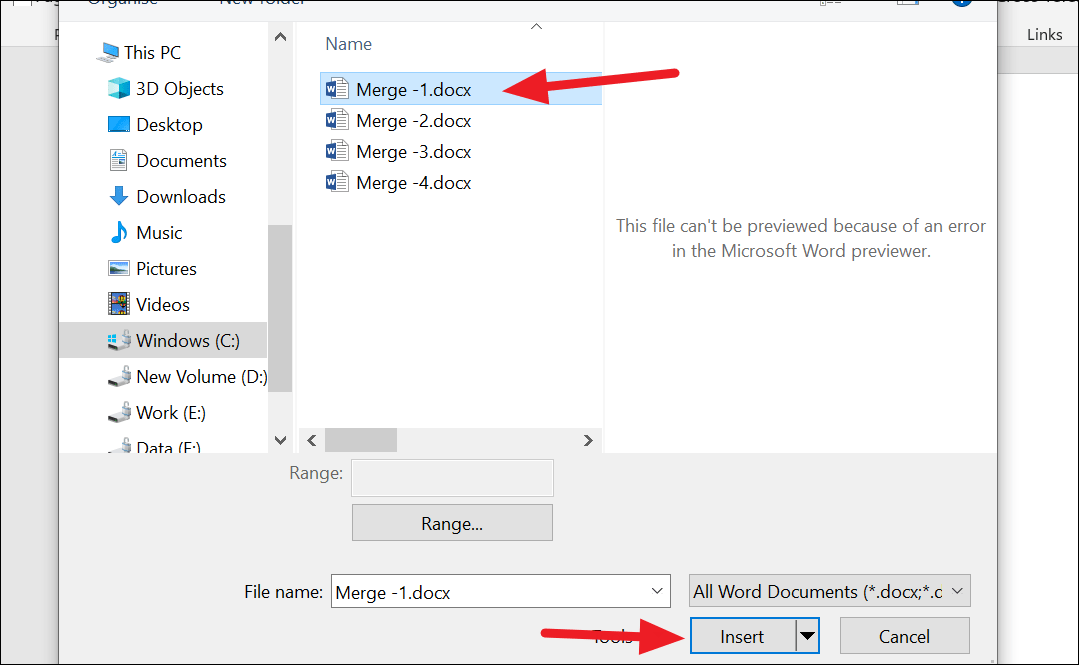 How to Combine Word Documents