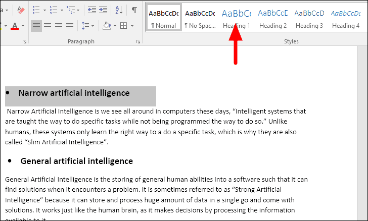 how to make word presentation