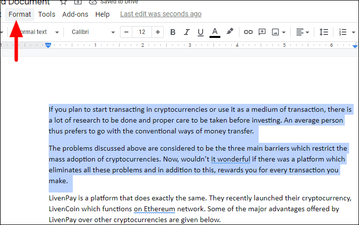 how to double space your essay on google docs