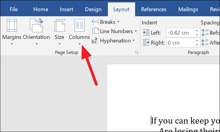 how to make resume columns in word