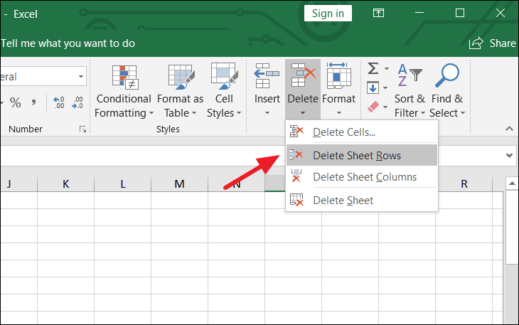 Delete Empty Rows In Excel Vba