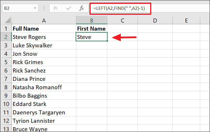 How To Separate Names In Excel 0416