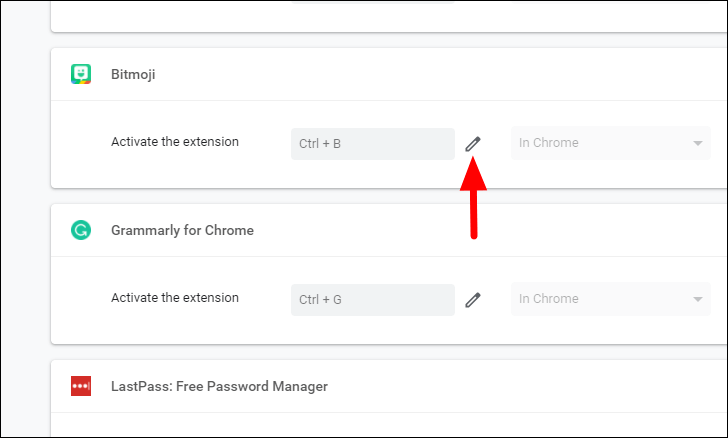 custom keyboard shortcuts chrome extension