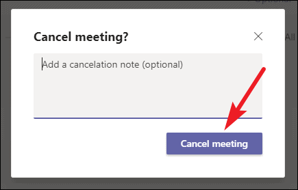 The meeting was cancelled