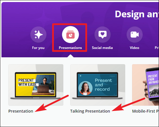 can you record presentations on canva