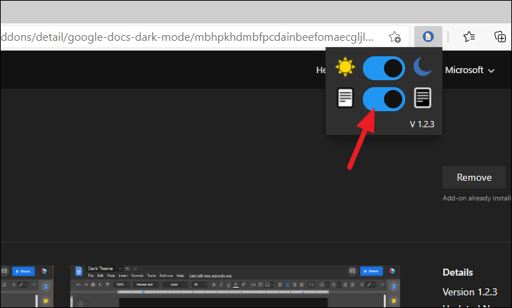 google docs dark mode safari extension