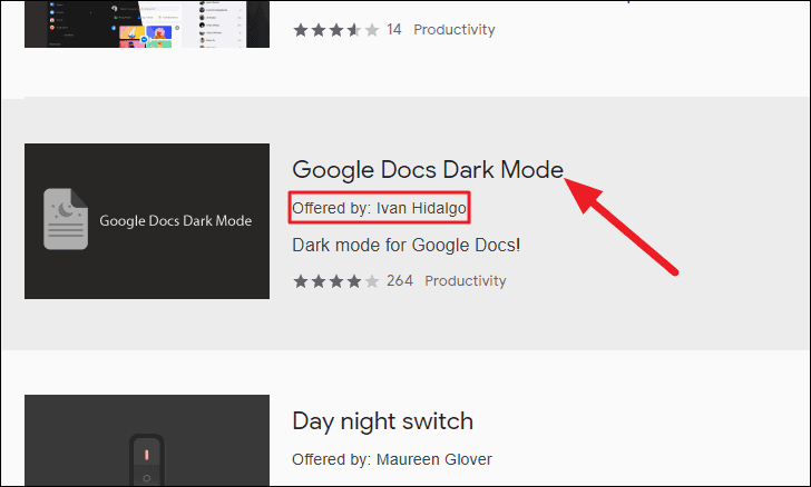 google docs dark mode safari extension